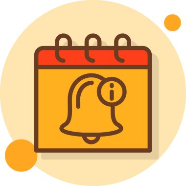 Takvim simgesi, vektör çizimi