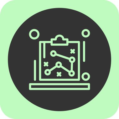 benzersiz takvim çizgisi vektör simgesi