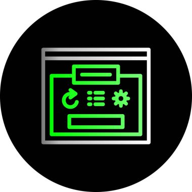 seo modern simgesinin vektör illüstrasyonu