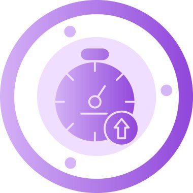 Alarm saat simgesi, vektör illüstrasyonu basit tasarım