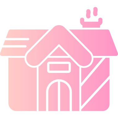 Köpekli bir ev. resimleme