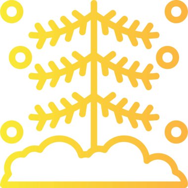 Kış ikonu vektör illüstrasyonu