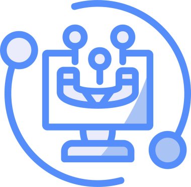 robot. Web simgesi basit tasarım