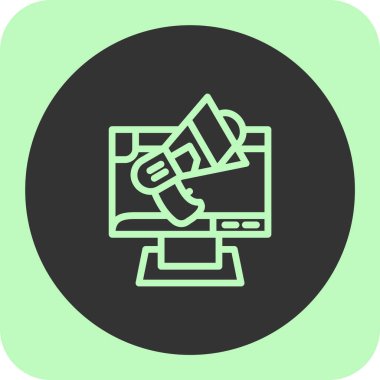 seo modern simgesinin vektör illüstrasyonu