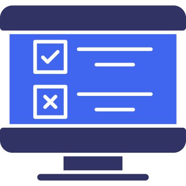 Bilgisayar. Web simgesi basit tasarım