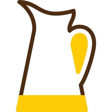 Sarı arkaplanın vektör illüstrasyonu.