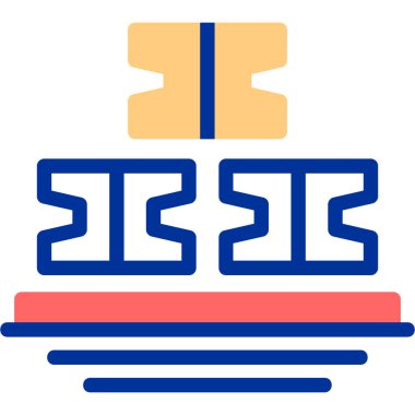 Bir kitap simgesinin vektör illüstrasyonu