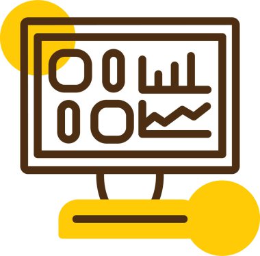 İş. Web simgesi basit illüstrasyon