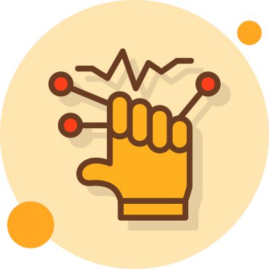 el simgesi vektör illüstrasyonu