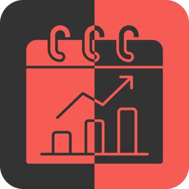 grafik diyagramı simgesi. vektör illüstrasyonu