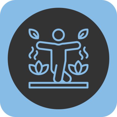 Beyaz arkaplanda izole edilmiş modaya uygun düz biçimdeki doğa simgesi