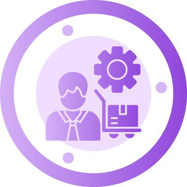 iş vektörü illüstrasyon çizgisi simgesi