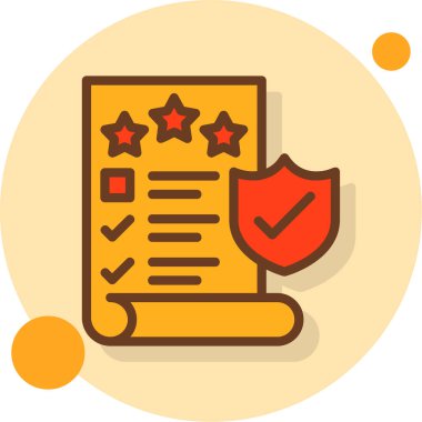 Kontrol listesi düz vektör simgesi