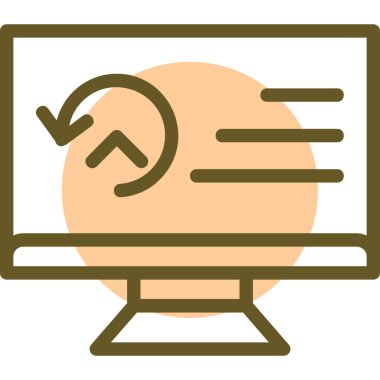 Küre. Web simgesi basit illüstrasyon