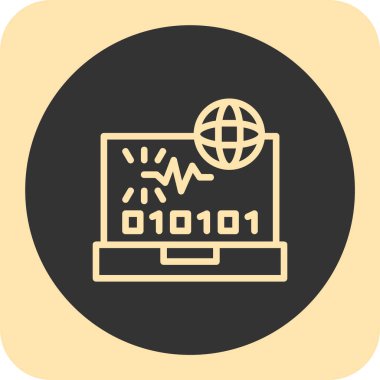 Gelişim için web simgesi, teknoloji kavramının vektör illüstrasyonu