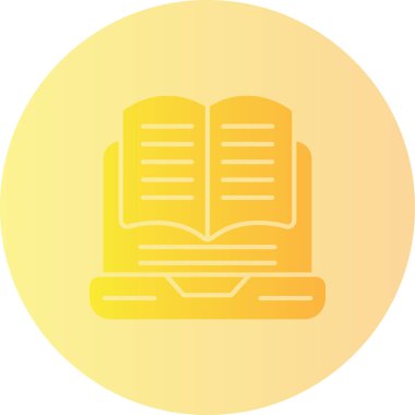 Kitap. Web simgesi basit illüstrasyon