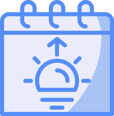 Takvim simgesi, vektör çizimi