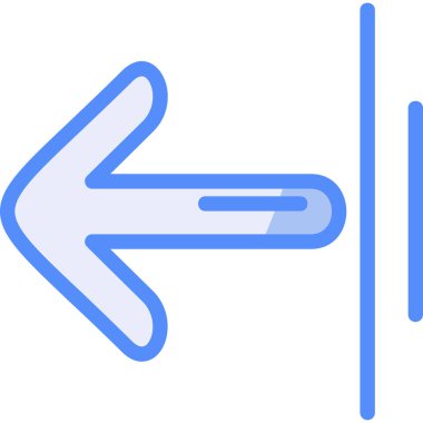 Ok ok yönü simgesi ile doldurulmuş - taslak biçimi