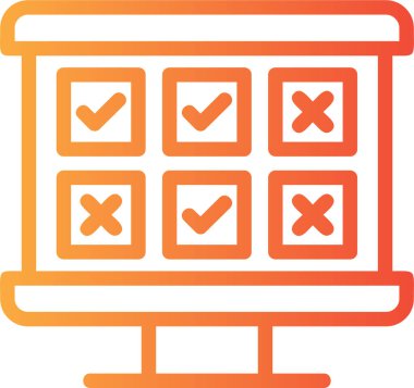 kontrol listesi simgesi vektör illüstrasyonu