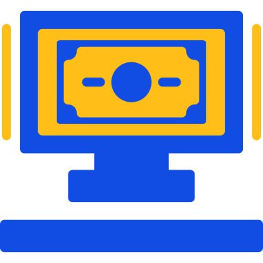 Bilgisayar. Web simgesi basit illüstrasyon