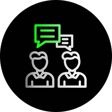 Kişisel ve ticari müşteri hizmetleri simgesi.