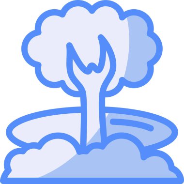 ağaç simgesi vektör illüstrasyonu