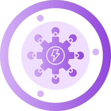 Modern b 'nin vektör illüstrasyonu şimşek simgesinden yoksun