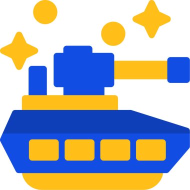 Askeri tank. Basit resimleme