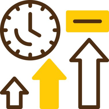 Saat. Web simgesi basit illüstrasyon