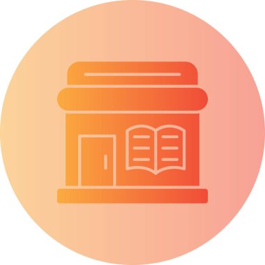 Kitap. Web simgesi basit illüstrasyon