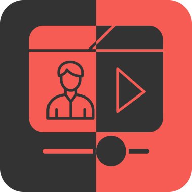 video simgesi vektör illüstrasyonu