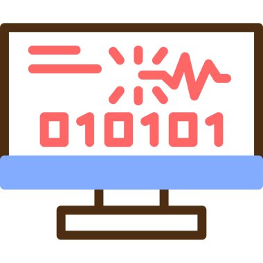 Bilgisayar simgesi. Basit resimleme