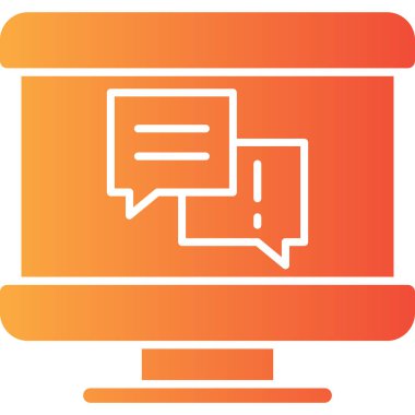 Vektör iletisi Simgesi illüstrasyonu