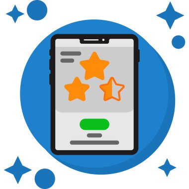 akıllı telefon simgesi vektör illüstrasyonu