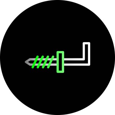 Yeşil enerji simgesinin vektör illüstrasyonu