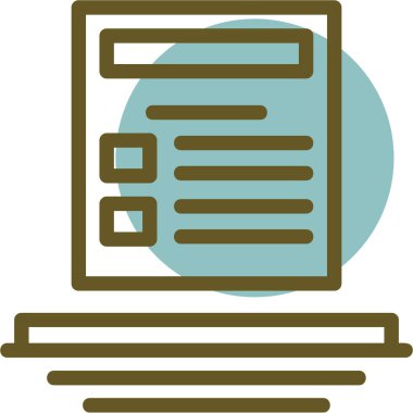 Web simgesi, basit vektör illüstrasyonu