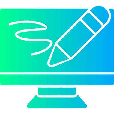 Modern simgenin vektör illüstrasyonu