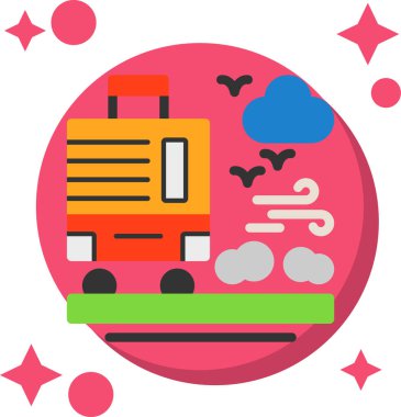 Uzay istasyonu. Basit illüstrasyon