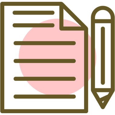 Belge simgesinin vektör illüstrasyonu