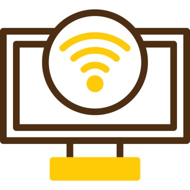 Wi-Fi simgesinin vektör illüstrasyonu