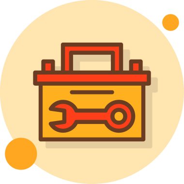 Onarım servisinin bir simgesinin vektör çizimi