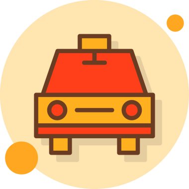 - Araba. Web simgesi basit illüstrasyon