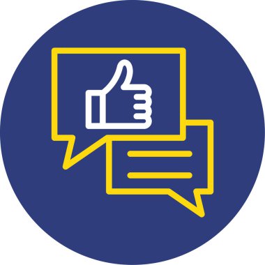 başparmak yukarı simgesi, basit tasarım