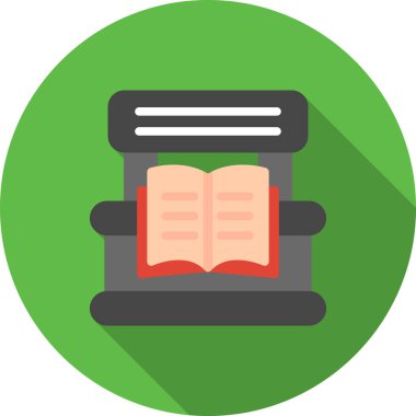 Kitap. Web simgesi basit illüstrasyon