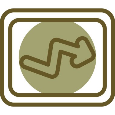 Yol işaretinin vektör illüstrasyonu