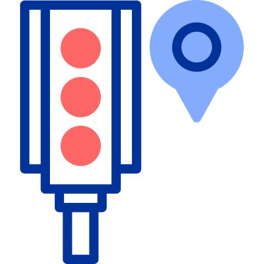 konum. Web simgesi basit illüstrasyon