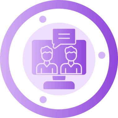 İş. Web simgesi basit illüstrasyon