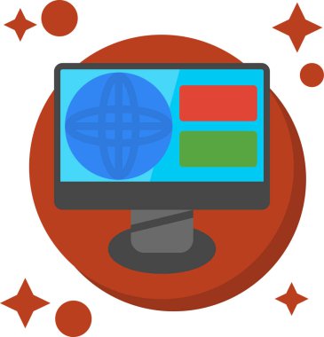 Web simgesi vektör illüstrasyonu