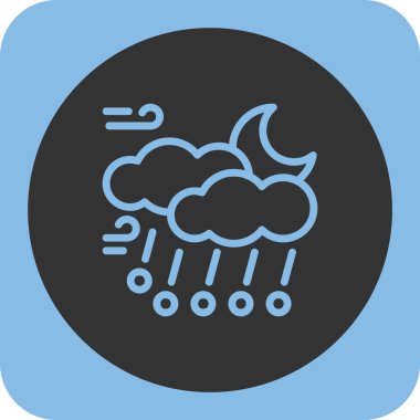 Yağmur bulutu vektör illüstrasyonu