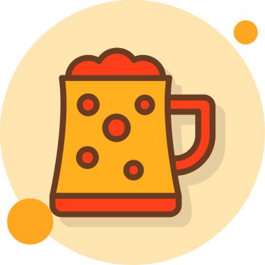 bira kupa düz simgesi